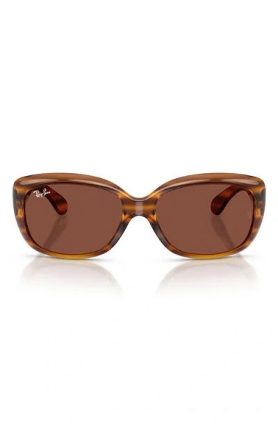 Ray Ban Ray-ban Jackie Ohh 58mm Cat Eye Sunglasses In Brown