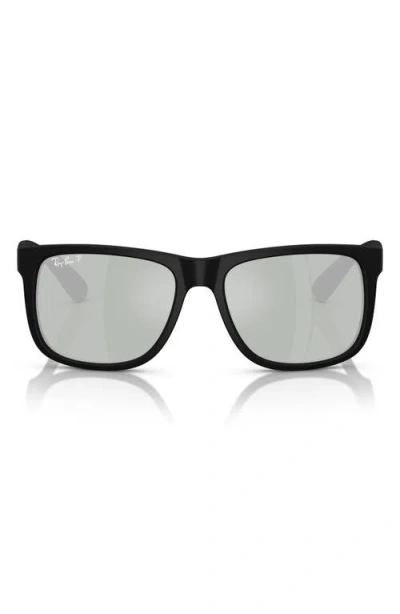 Ray Ban Ray-ban Justin 51mm Polarized Square Sunglasses In Gray