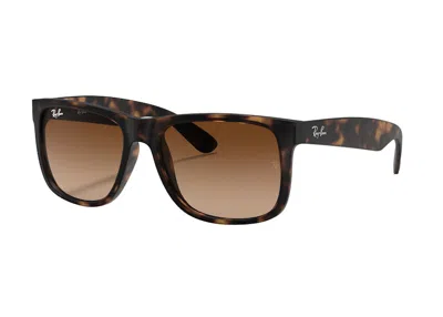 Pre-owned Ray Ban Rayban Justin Classic Sunglasses In Matte Havana (rb4165 710/13 54/16)