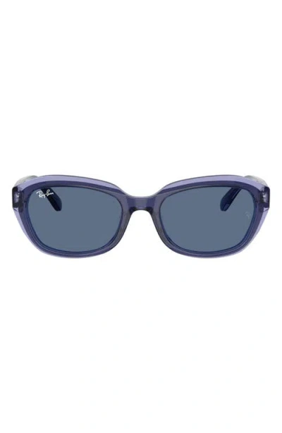 Ray Ban Ray-ban Kids' 48mm Irregular Sunglasses In Blue