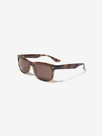 Ray Ban Ray-ban Kids New Junior Wayfarer Sunglasses In Brown