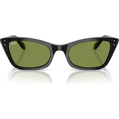 Ray Ban Ray-ban Lady Burbank 52mm Cat Eye Sunglasses In Black