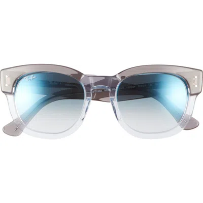 Ray Ban Ray-ban Mega Hawkeye 53mm Gradient Square Sunglasses In Gray