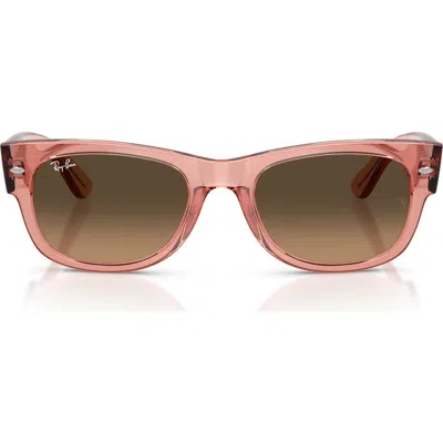 Ray Ban Ray-ban Mega Wayfarer Ii 52mm Gradient Square Sunglasses In Brown