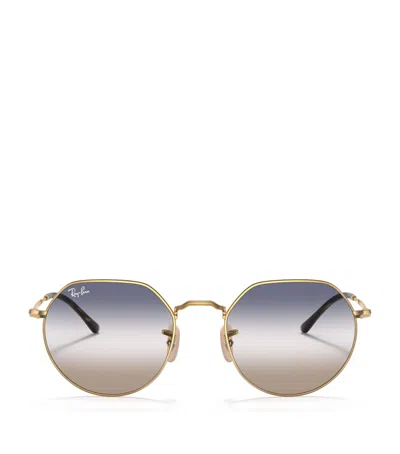Ray Ban Ray-ban Metal Jack Round Sunglasses In Neutral