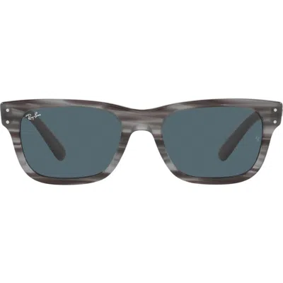 Ray Ban Ray-ban Mr. Burbank 52mm Rectangular Sunglasses In Brown Striped Green