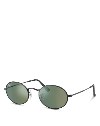 Ray Ban Ray-ban Oval Sunglasses, 51mm In Black