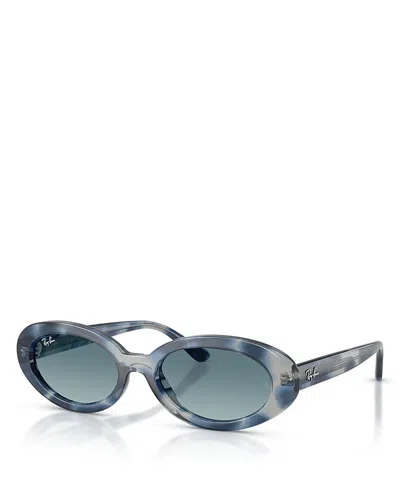 Ray Ban Ray-ban Oval Sunglasses, 54mm In Gray