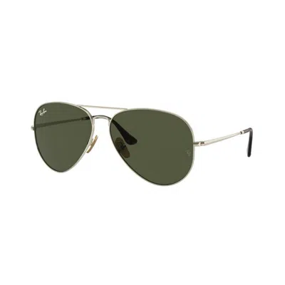 Ray Ban Ray-ban Ray-ban Aviator Titanium Rb8089 926531 In Metallic