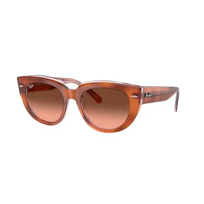 Ray Ban Ray-ban Ray-ban Doreen Rb2286 1415a5 In Red Havana On Transparent Multicolor
