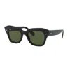 Ray Ban Rb2186 Rectangular-frame Acetate Sunglasses In Black