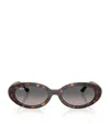Ray Ban Ray-ban 54mm Gradient Polarized Oval Sunglasses In Brown