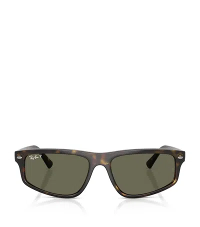 Ray Ban Womens Brown Rb2225 Irregular-frame Tortoiseshell Propionate Sunglasses In Black