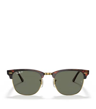 Ray Ban Ray-ban Rb3016 Clubmaster Classic Square Sunglasses In Multi