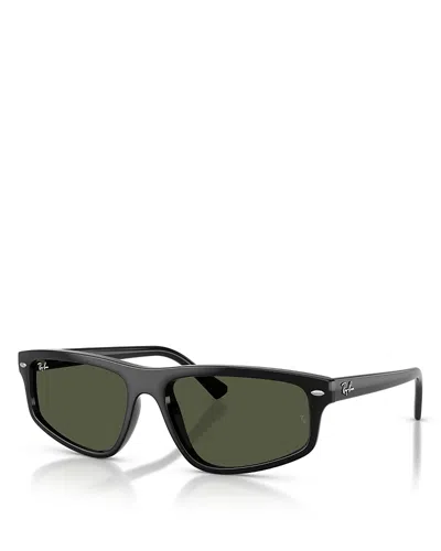 Ray Ban Ray-ban Rectangular Sunglasses, 59mm In Gray