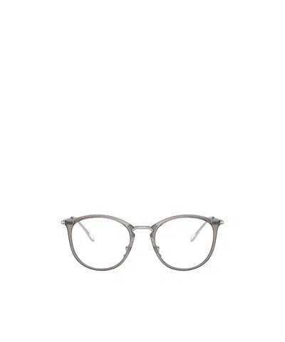 Ray Ban Ray-ban Round Frame Glasses In Metallic