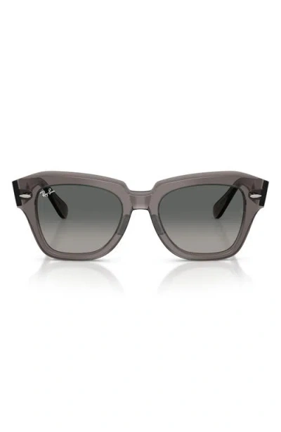 Ray Ban Ray-ban State Street 49mm Gradient Square Sunglasses In Neutral