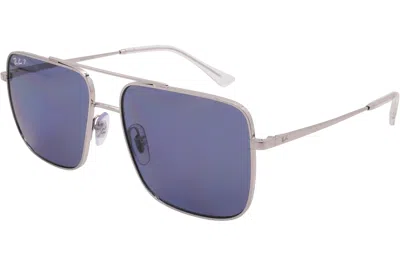Ray Ban Rayban Sunglasses Rb3758-003/2v-56-16-145 Polarized In Blue