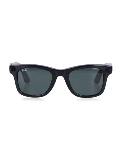 Ray Ban Ray-ban The Meta Wayfarer Gen 2 Mini - Smart Sunglasses With Advanced Technology In Blue