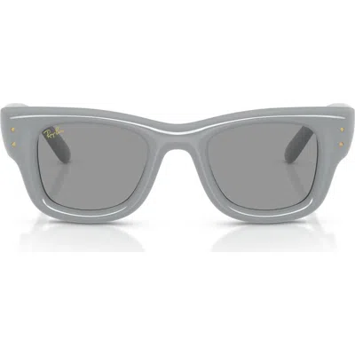 Ray Ban Ray-ban Wayfarer Puffer 50mm Square Sunglasses In Gray