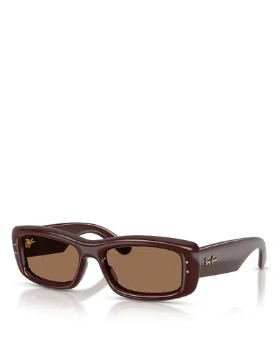 Ray Ban Ray-ban Wayfarer Puffer A$ap Rocky Square Sunglasses, 50mm In Burgundy
