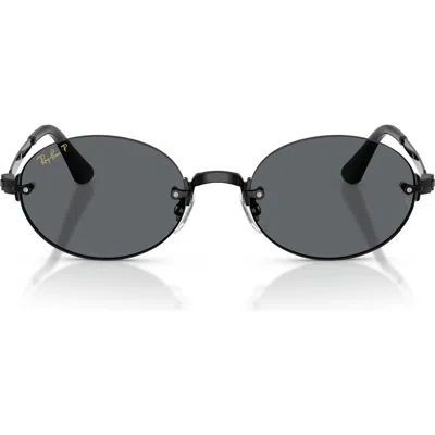 RAY BAN RAY-BAN X A$AP ROCKY 54MM POLARIZED OVAL SUNGLASSES
