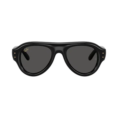 Pre-owned Ray Ban Ray-ban X A$ap Rocky Aviator Puffer 'black/grey' | Men's Size 50