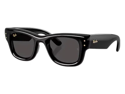 Pre-owned Ray Ban Rayban X A$ap Rocky Wayfarer Puffer Sunglasses In Polished Black Ultra Black (rb4940)