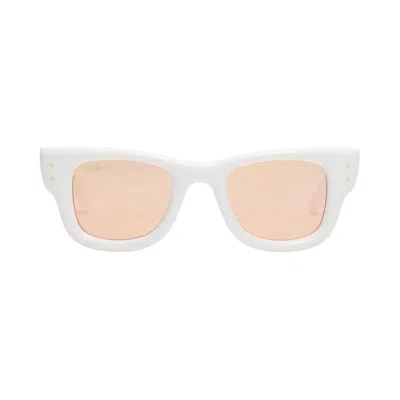 Pre-owned Ray Ban Ray-ban X A$ap Rocky Wayfarer Puffer 'white/brown Mirror' | Men's Size 50