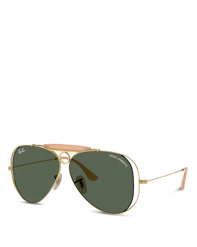 Ray Ban Ray-ban X Dolce & Gabbana Aviator Sunglasses, 58mm In Purple