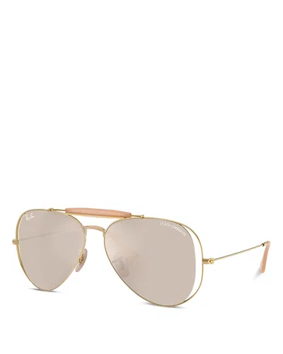 Ray Ban Ray-ban X Dolce & Gabbana Mirrored Aviator Sunglasses, 58mm In Pink
