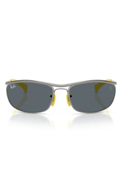 Ray Ban Ray-ban X Ferrari 62mm Oversize Oval Sunglasses