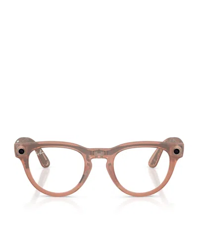 Ray Ban Ray-ban X Meta Headliner Transitions Ai Sunglasses Gen 2 In Pink
