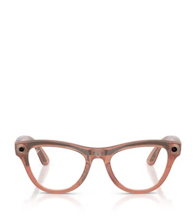 Ray Ban Ray-ban X Meta Skyler Transitions Ai Sunglasses Gen 2 In Pink