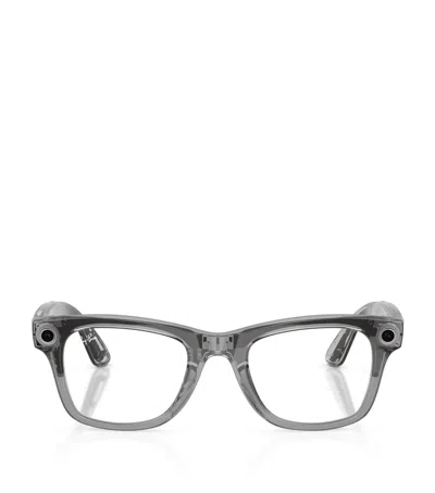 Ray Ban Ray-ban X Meta Wayfarer Transitions Ai Sunglasses Gen 2 In Grey