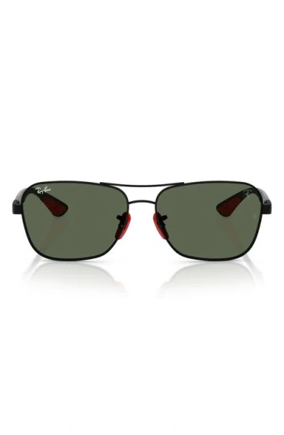 Ray Ban Ray-ban X Scuderia Ferrari 58mm Square Sunglasses In Multi