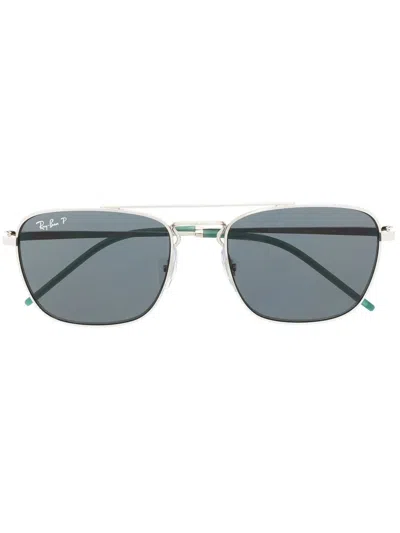 Ray Ban Aviator-frame Sunglasses In Silver
