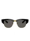 Ray Ban Mega Clubmaster Blacked Out Collection Sonnenbrillen Schwarz Fassung Grau Glas 50-21