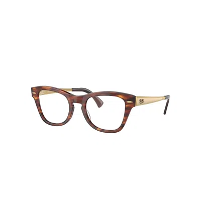 Ray Ban Rx0707vm Eyeglasses In Sand Gold