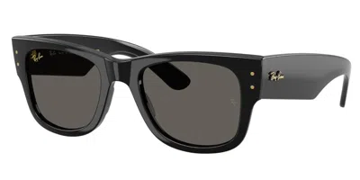 Ray Ban Rb0840s Mega Wayfarer 6826j5 Occhiali Da Sole Neri Per Uomo In Black