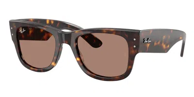 Ray Ban Rb0840s Mega Wayfarer 902/1a Men's Sunglasses Tortoiseshell Size 51 In Brown