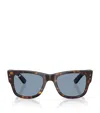 Ray Ban Womens Rb0840s Mega Wayfarer Summer Capsule Square-frame Propionate Sunglasses Brown In Brown