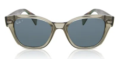 RAY BAN RB0880S POLARIZED 66353R OCCHIALI DA SOLE VERDI PER UOMO