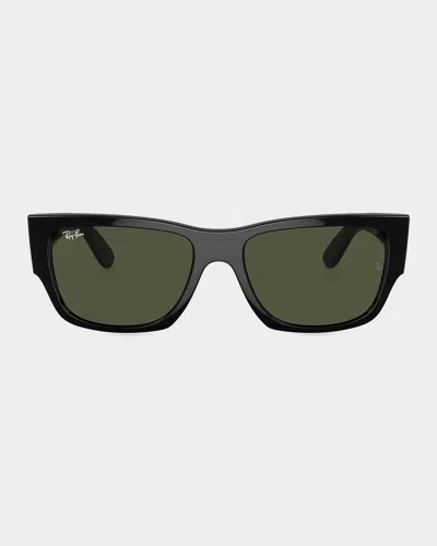 RAY BAN RB0947 56MM CARLOS RECTANGULAR SUNGLASSES
