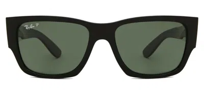Ray Ban Rb0947s Carlos Polarized 901/58 Men's Sunglasses Black Size 56 In Pink