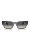Ray Ban Ray-ban Womens Grey Rb0947s Carlos Rectangle-frame Acetate Sunglasses In Grey