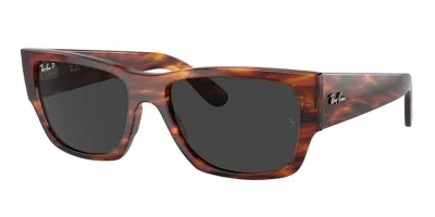 RAY BAN RB0947SF CARLOS VESTIBILITÀ ORIENTALE POLARIZED 954/48 OCCHIALI DA SOLE TARTARUGATISHELL PER UOMO