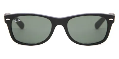 Ray Ban Rb2132 New Wayfarer 622 Occhiali Da Sole Neri Per Uomo In Green