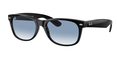 Ray Ban Rb2132f New Wayfarer Asian Fit 901/3f Men's Sunglasses Black Size 55