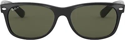 Pre-owned Ray Ban Ray-ban Rb2132f Wayfarer Sunglasses, Black Green, 58mm